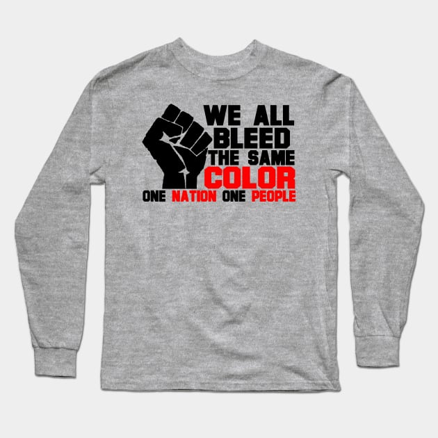 ONE NATION ONE PEOPLE- USA Long Sleeve T-Shirt by truthtopower